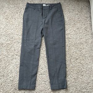 Chevron Black, Gray, and White Capri Dress Pants